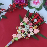 【ささめいと】チョコ神社で福集め熊手飾り