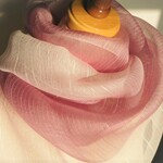 「色が変化する 麴塵染」シルクオーガンジーロングストール