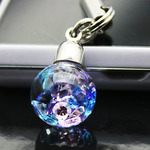 Bijou glass Ball ストラップorイヤホンジャック　ブルー・パープル・ピンク・アイスブルー