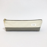 帆布ペンケース S size〈グレージュ〉