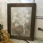 クローバーレトロ　ギャラリーグラス　ステンドグラス風　アート　セピア