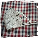 タンポポ綿毛の刺繍マスク ラナンキュラス🐞 夏マスク フィルターポケット付き大きめ 