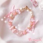 Berrypink♡うさぎとリボンのブレスレット♡ピンク