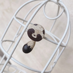 尻尾が揺れるたぬきピアス　Aタイプ