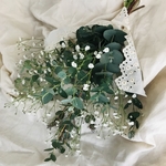 ユーカリとかすみ草のスワッグ♧