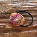 【S様ご予約品】recycle silk ヘアゴム 楕円
