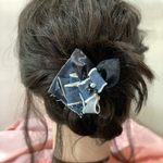 【デニムリメイク】ヘアアクセサリー E