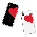 Big Heart♡Red　強化ガラスケース/iPhoneケース/iPhone11Pro/iPhone12mini/iPhone8
