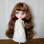 154.※ブライスアウトフィット※1/6ドール用ワンピース※春服白のワンピース 