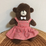 もこもこくまのぬいぐるみ