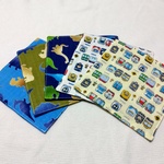 男の子☆４重ガーゼハンカチ　５枚【送料無料】