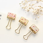 【3個セット】春カラー♡小花のダブルクリップ