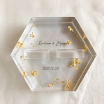 mmama様専用🎈金箔×ガラスケースリングピロー
