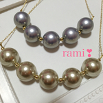 *♡カラーパールネックレス♡*
