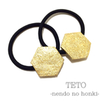 ☆再販×7☆ざらざら六角形のヘアゴム