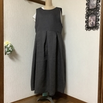 リネン　チャコール　2wayジャパスカート💕