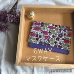 ⭐︎リバティ生地の6WAYマスクケース