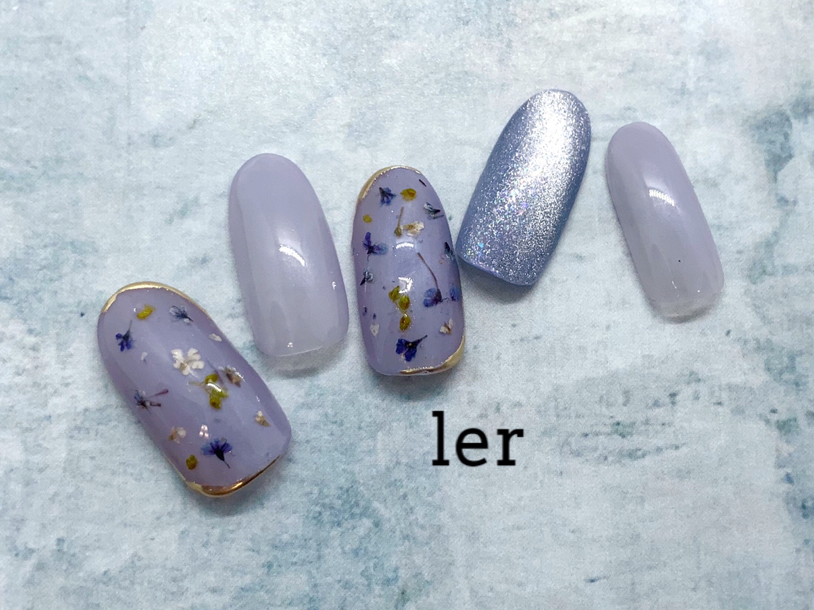 大人可愛いミモザネイルチップ【007】 - LERNAIL'S GALLERY | minne