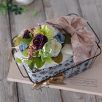 おむつケーキ（ダイパーケーキ）  カゴタイプ    for  Boy & Girl＊ブーケ付き！