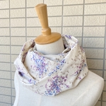 【在庫SALE】ダブルガーゼ＊スヌード  (かすみ草 生成り)
