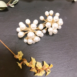 パール　イヤリング♡花型