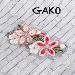 洋風つまみ細工 春限定🌸桜🌸ポニーフック／バレッタ／ヘアクリップ／帯留め