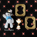 帽子屋ミニテディとティータイム【ピアス/イヤリング】