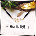 cross in heartチョーカー