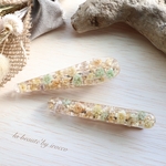 新作❁⃘ヘアクリップ　ドライフラワーのヘアクリップ2本セット