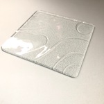 New!　みずわ　　ガラスコースター　　昭和レトロガラス　アンティーク　型ガラス　もったいないをカタチに