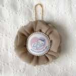 【再販多数♡】ふわふわ💓シフォンロゼット マタニティマーク♡サンドベージュ