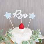 ケーキトッパー（グリッター）/お名前トッパー　birthday