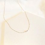 選べるストーン！チビコンビネックレス〜vioet〜　シンプルアクセサリー　合わせやすい　プレゼント　お出かけ　デート　シンプルコーデ　プチギフト　キラキラ　ネックレス　華奢ネックレス　