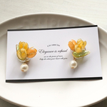 GardenFlowers咲いた咲いた黄色いチューリップのピアス/イヤリング
