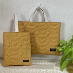 【 送料無料 】 かわいい くまさん 💕の スクールバッグ と 上履き入れ の2点セット