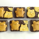 うさぎクッキーのチョコブラウニー