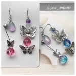 和風・鬼灯巡る蝶達/ピアス/ノンホールピアス