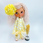 ミモザスカートつなぎのセット