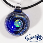 【Yasuda Glass】 ガラスの小宇宙　クリスタルオパール ペンダント　No.CM1150S