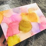 アルコールインクアート  木製パネル　送料無料‥+*