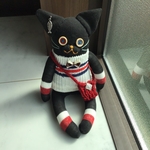 ソックキャット  ☆ ベストを着た黒猫くん