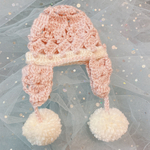 うさぎ☆春色るんるんニット帽☆いちごみるく♡