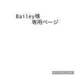 Bailey様専用ページ