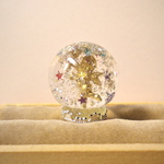 きらきら星とキューピッドのスノードームリング　シルバー