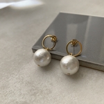 210.  再販 goldマルピアス ×コットンパール
