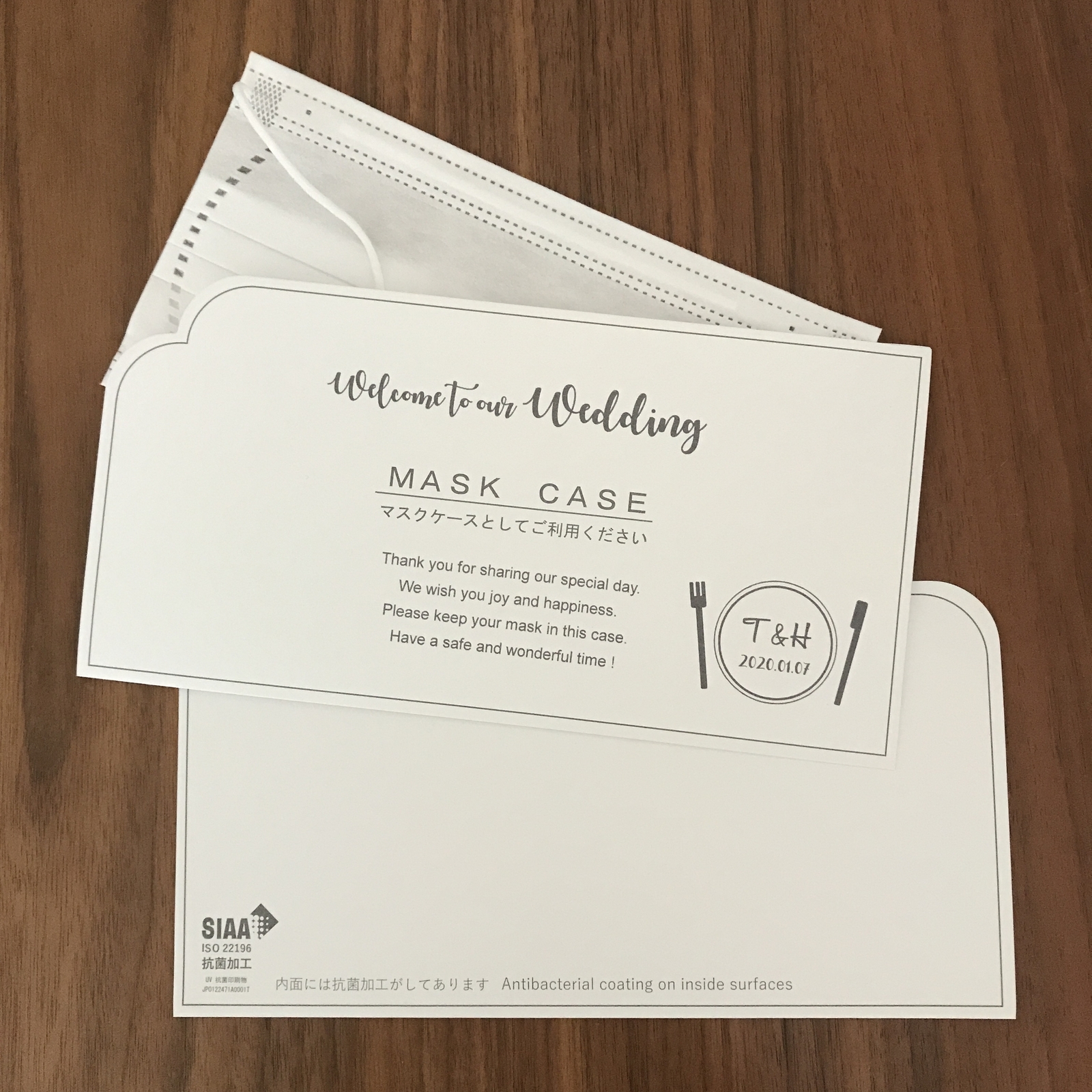 結婚式 コロナ対策 結婚式用使い捨てマスクケース 5枚セット 名入れ オーダー - J♡Y works | minne 国内最大級のハンドメイド・手作り通販サイト 結婚式 コロナ対策 結婚式用使い捨てマスクケース 5枚セット 名入れ オーダー - J♡Y works | minne 国内最大級のハンドメイド・手作り通販サイト