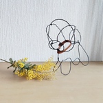 専用出品　犬　ビションフリーゼ　ワイヤークラフト　ワイヤーアート