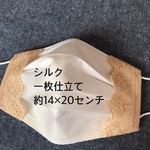 送料無料★不織布マスクカバー☆シルク一枚仕立て