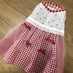 犬服　ワンピ♡ギンガムチェック♡