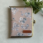 母子手帳ケース コンパクト  がま口 桜　春　ピンク
